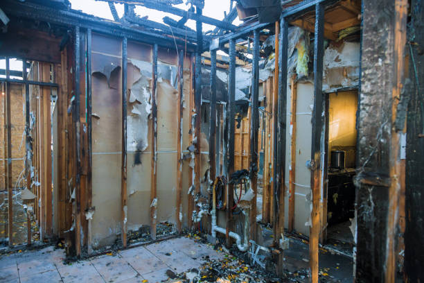 Professional Fire Damage Removal technician working in Rockaway Beach, OR